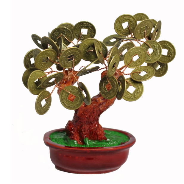 Денежное дерево с монетками  можно купить в интернет-магазине фэн-шуй "Мой Талисман"
