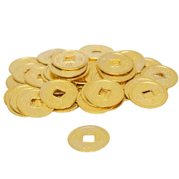 Золотые монеты феншуй № 5145 из коллекции монет интернет-магазина фэн-шуй "Мой Талисман"