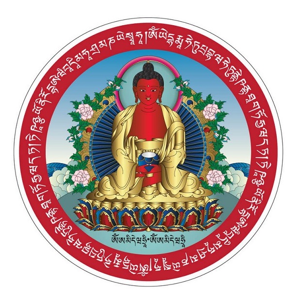 Будда с защитными мантрами (наклейка), которую можно купить в интернет-магазине фэн-шуй "Мой Талисман"