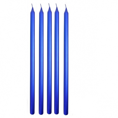 Синяя свеча "Лаванда", ароматизированная