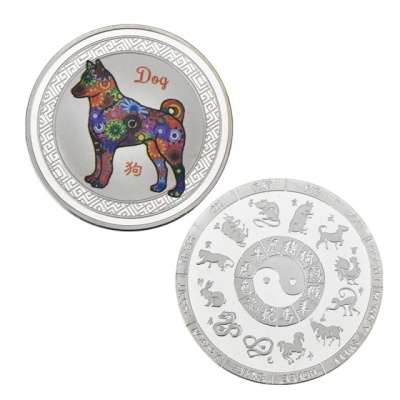 Сувенирная монета "Собака"