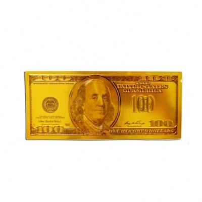 Золотая купюра 100$ фен-шуй
