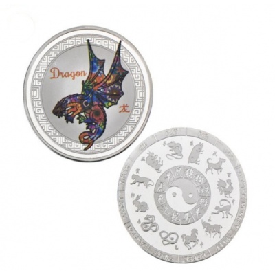 Сувенирная монета "Дракон" 