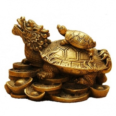 Драконо - Черепаха с черепахой № 622 можно купить в интернет-магазине фэн-шуй "Мой Талисман"