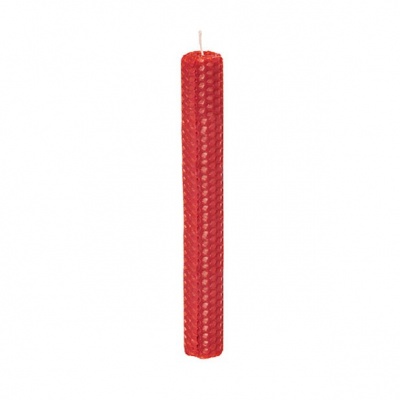 Свеча красная восковая из коллекции свечей для ритуалов феншуй интернет-магазина фэн-шуй "Мой Талисман"