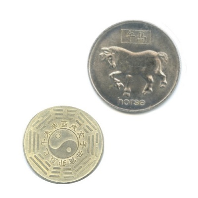 Китайская монета Лошадь
