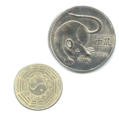 Китайская монета Крыса
