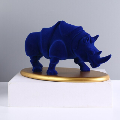 Носорог синий фен шуй