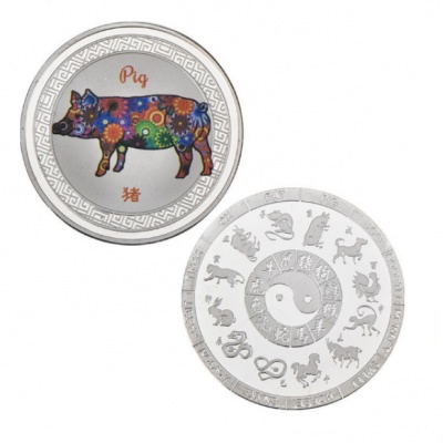 Сувенирная монета "Свинья" 