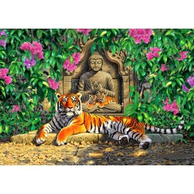 Тигр у ног Будды