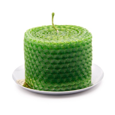 Зеленая свеча (аромат Яблоко)