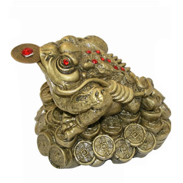 Жаба фен-шуй на монетах № 3268 из коллекции интернет-магазина фэн-шуй "Мой Талисман"