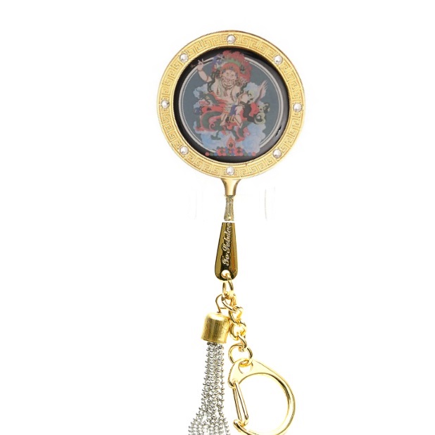 Зеркало фэн-шуй с изображением бога богатства Джамбала можно купить в интернет-магазине фэн-шуй "Мой Талисман"