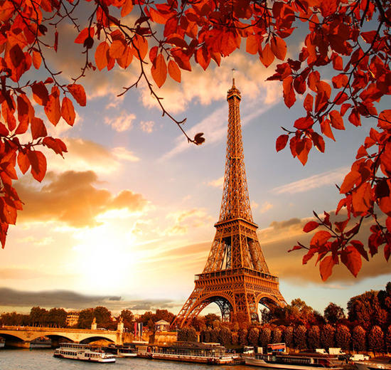 Вид на Эйфелеву башню осенью (алмазная вышивка) - изображение #3347