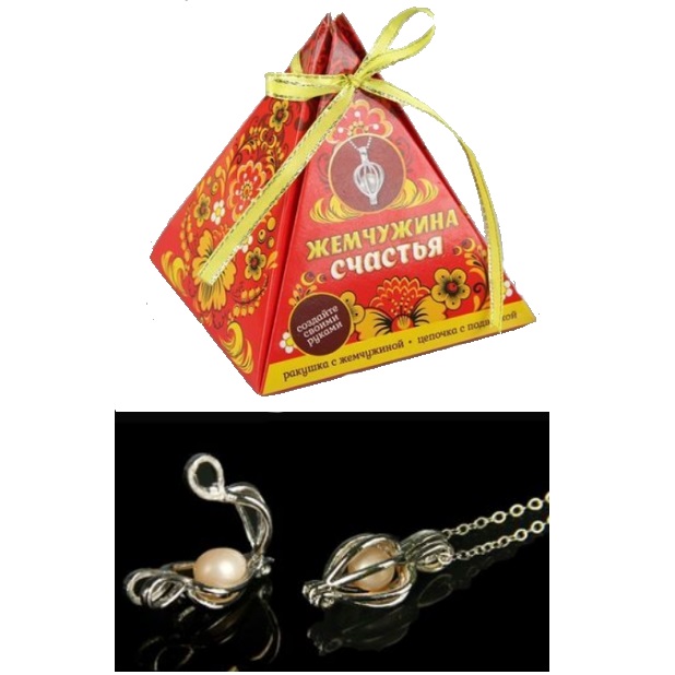 Жемчужина желаний - ракушка на цепочке с подвеской можно купить в интернет-магазине фэн-шуй "Мой Талисман" 