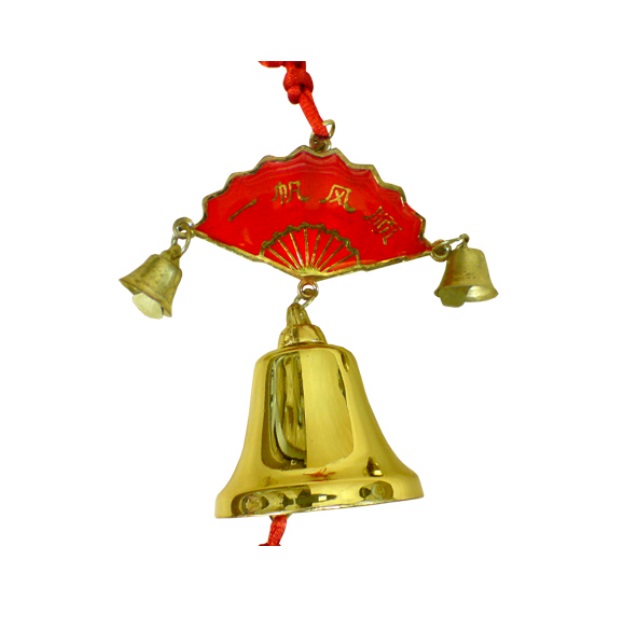 Колокольчик с красным веером по фен-шуй  можно купить в интернет-магазине фэн-шуй "Мой Талисман"
