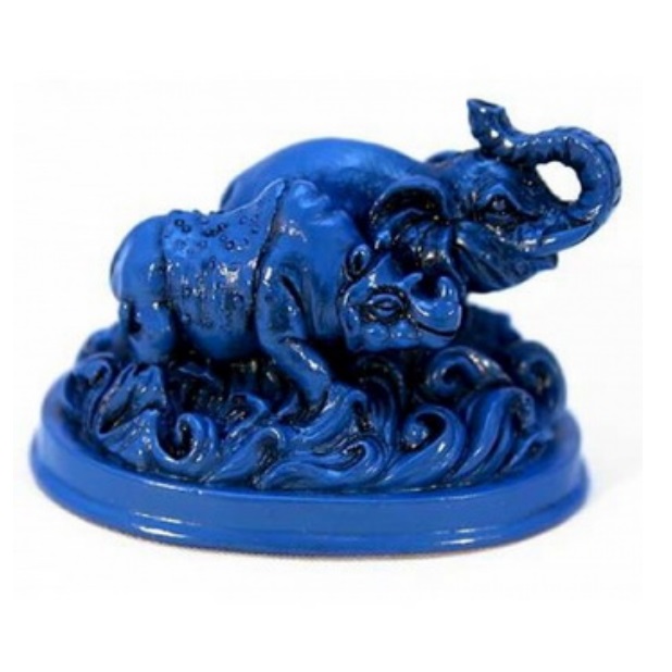 Слон и носорог синего цвета можно купить в интернет-магазине фэн-шуй "Мой Талисман"