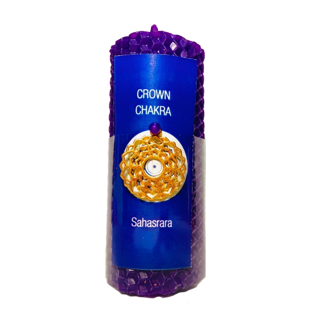 Свеча Чакра Сахасрара № 1510 из коллекции свечей для ритуалов феншуй интернет-магазина фэн-шуй "Мой Талисман"