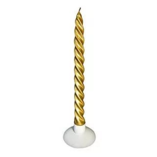 Золотая свеча или свеча золотого цвета из коллекции свечей для ритуалов феншуй интернет-магазина фэн-шуй "Мой Талисман"