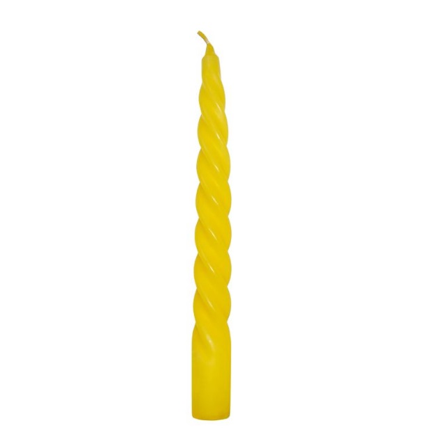 Свеча желтая из коллекции свечей для ритуалов феншуй интернет-магазина фэн-шуй "Мой Талисман"