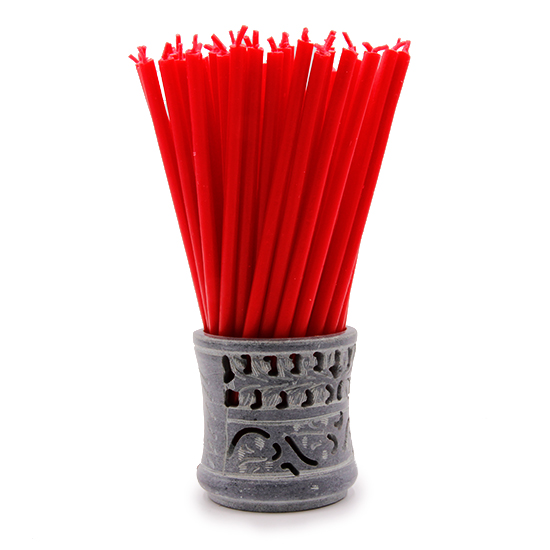 Свеча красная для ритуалов фен-шуй из коллекции интернет-магазина фэн-шуй "Мой Талисман"