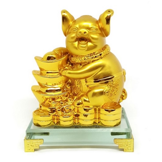 Свинья с золотыми слитками, которую вы можете купить в интернет-магазине фэн-шуй "Мой Талисман"

