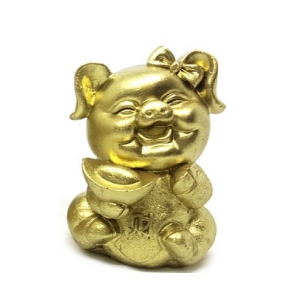 Свинка с золотым слитком вы можете купить сувенир фен-шуй в интернет-магазине фэн-шуй "Мой Талисман"