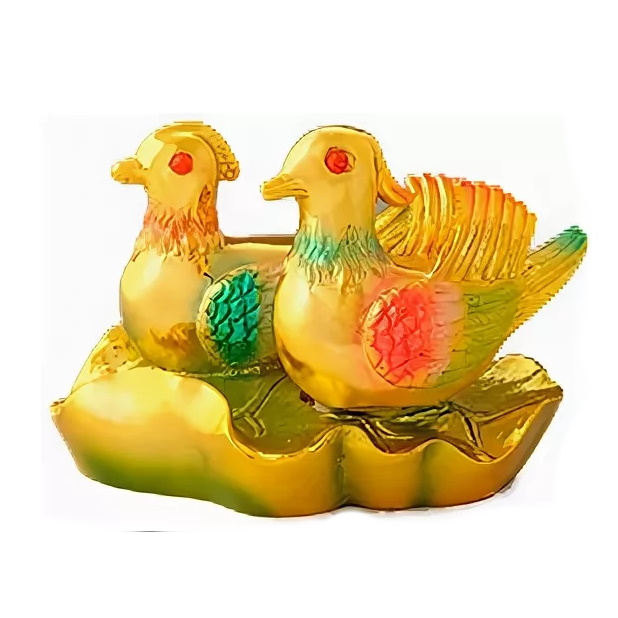 Уточки мандаринки из керамики со стразами  можно купить в интернет-магазине фэн-шуй "Мой Талисман"