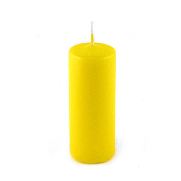 Желтая свеча из коллекции свечей для ритуалов феншуй интернет-магазина фэн-шуй "Мой Талисман"
