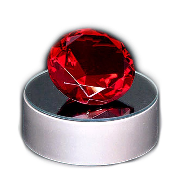 Кристалл красный 4 см можно купить в интернет-магазине фэн-шуй "Мой Талисман"