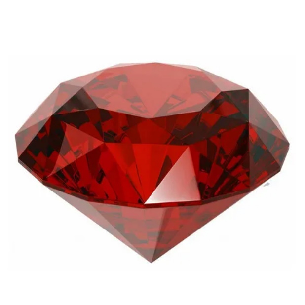 Большой красный  кристалл  (8 см) № 225 можно купить в интернет-магазине фэн-шуй "Мой Талисман"

